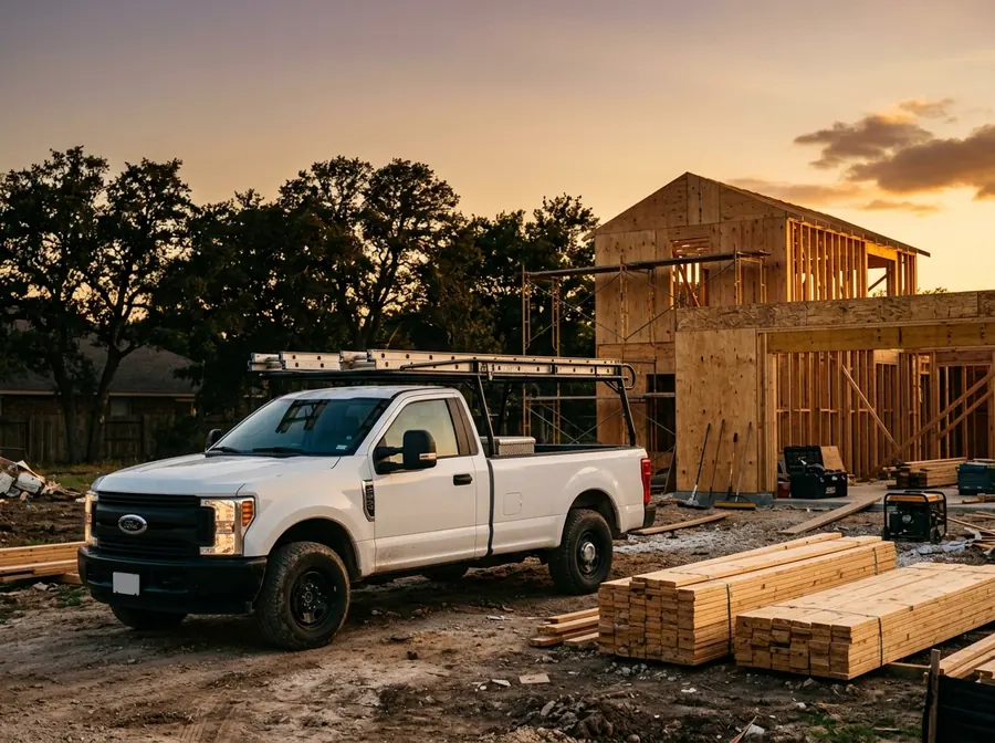Work truck on site